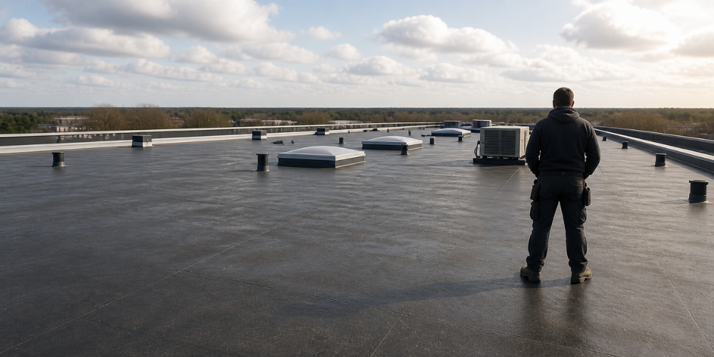 Grote platte daken aanpakken: voorbereiding, materiaalkeuze en slimme uitvoering