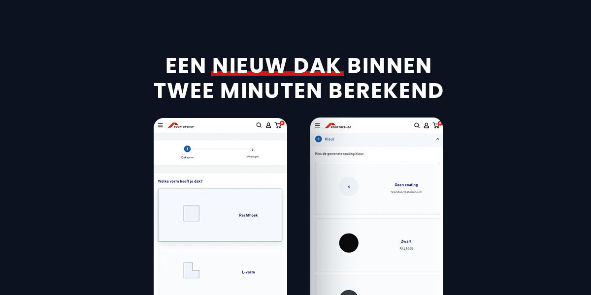 Dakconfigurator: Stel in 7 stappen eenvoudig je dak samen