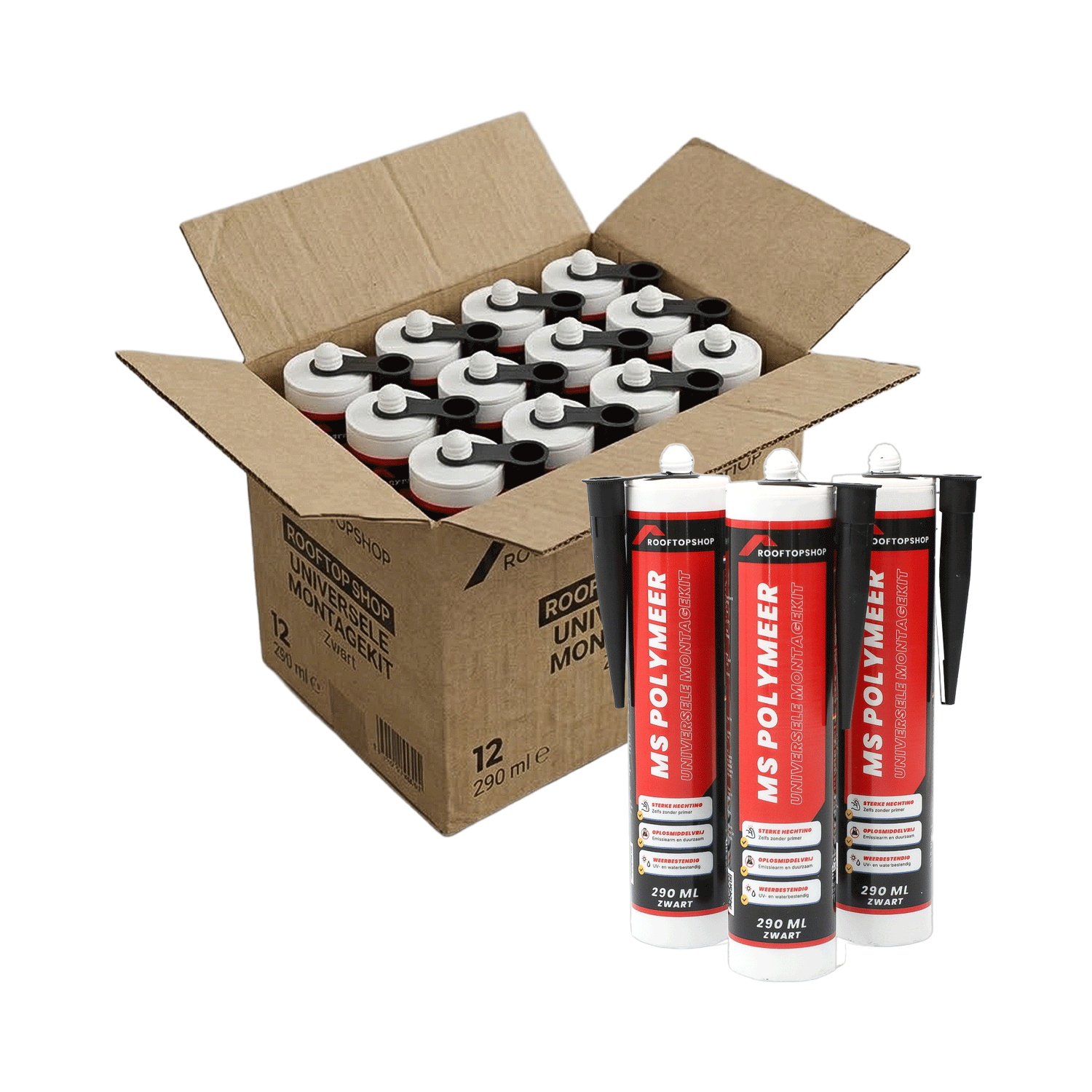 Doos met 12 tubes polymeer kit