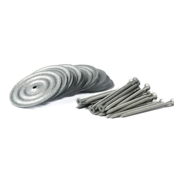 Schroeven met drukverdeelschotels