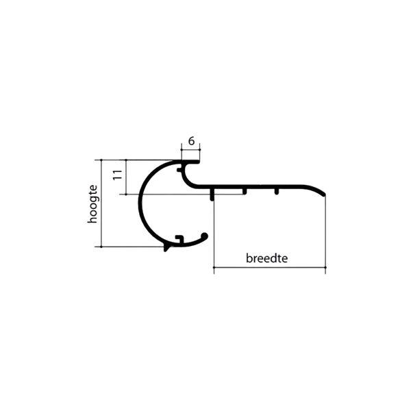 Doe-het-zelf Kraaltrim EPDM 27x58