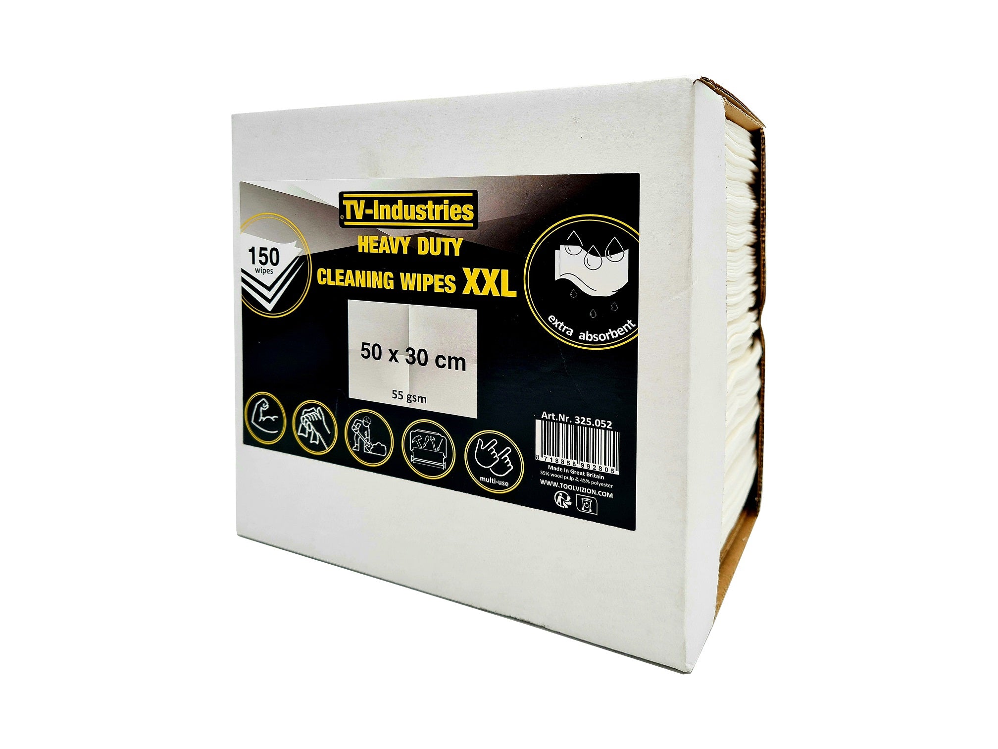 Reinigingsdoekjes 50x30 pak 150st 2