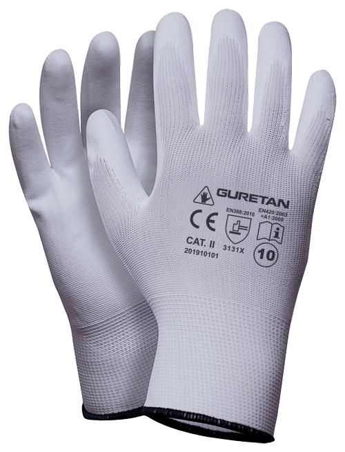 Handschoenen PU - Wit (12 paar)