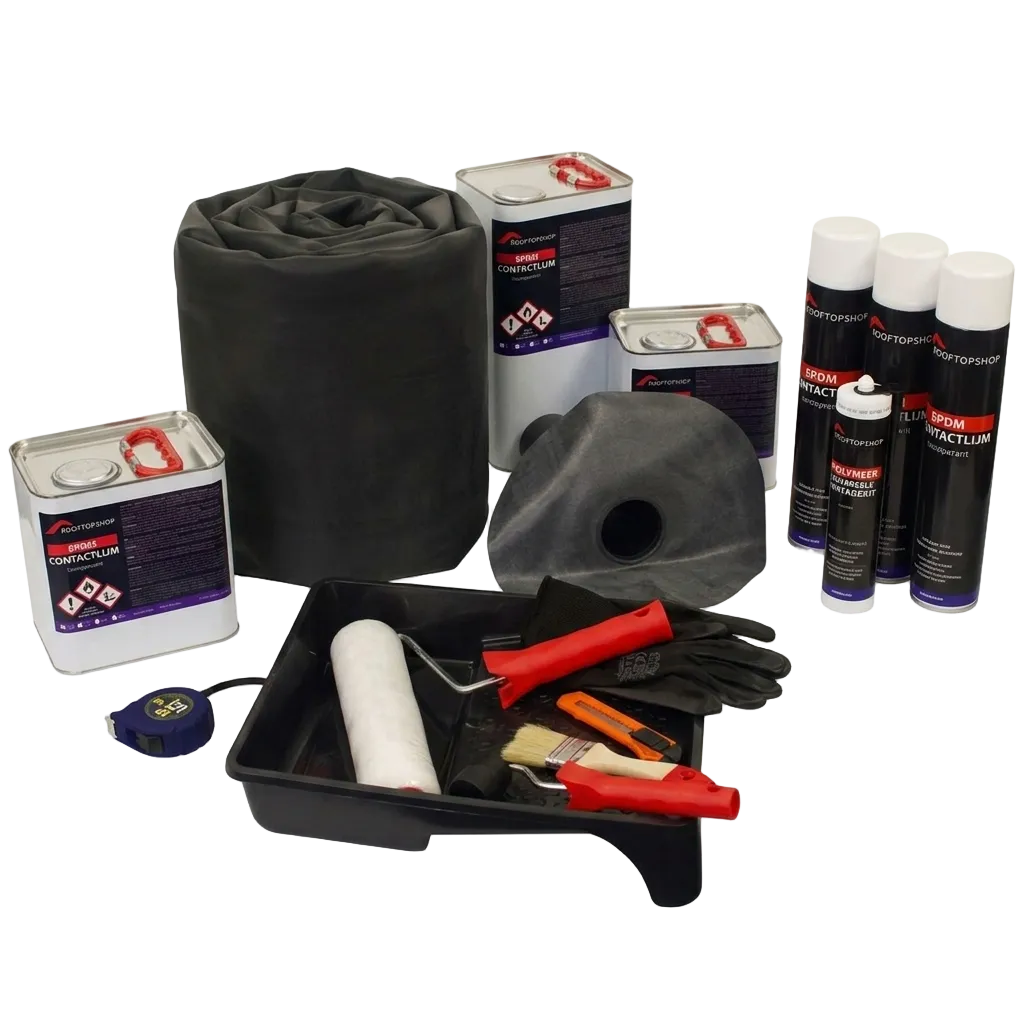 EPDM Dakpakket 1,52 mm - Alles-in-één - Zwart