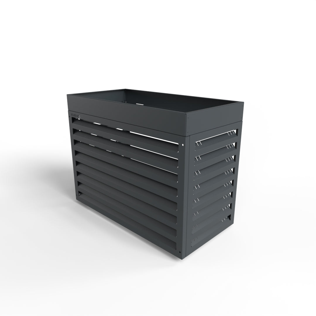 EcolinesCover met plantenbak maat S in Antraciet (RAL 7016)