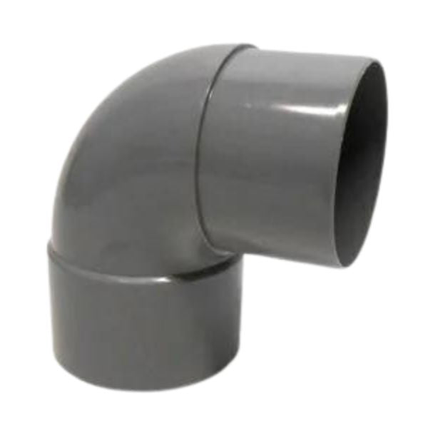 PVC Bocht 2x Mof Verjongd 90°