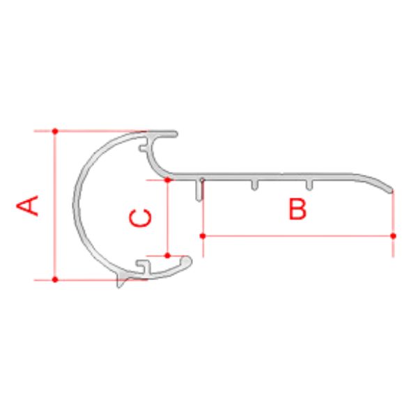 Doe-het-zelf Kraaltrim EPDM 27x58