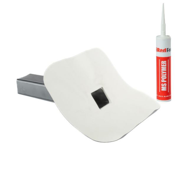 EPDM Stadsuitloop - 80x60mm - Wit